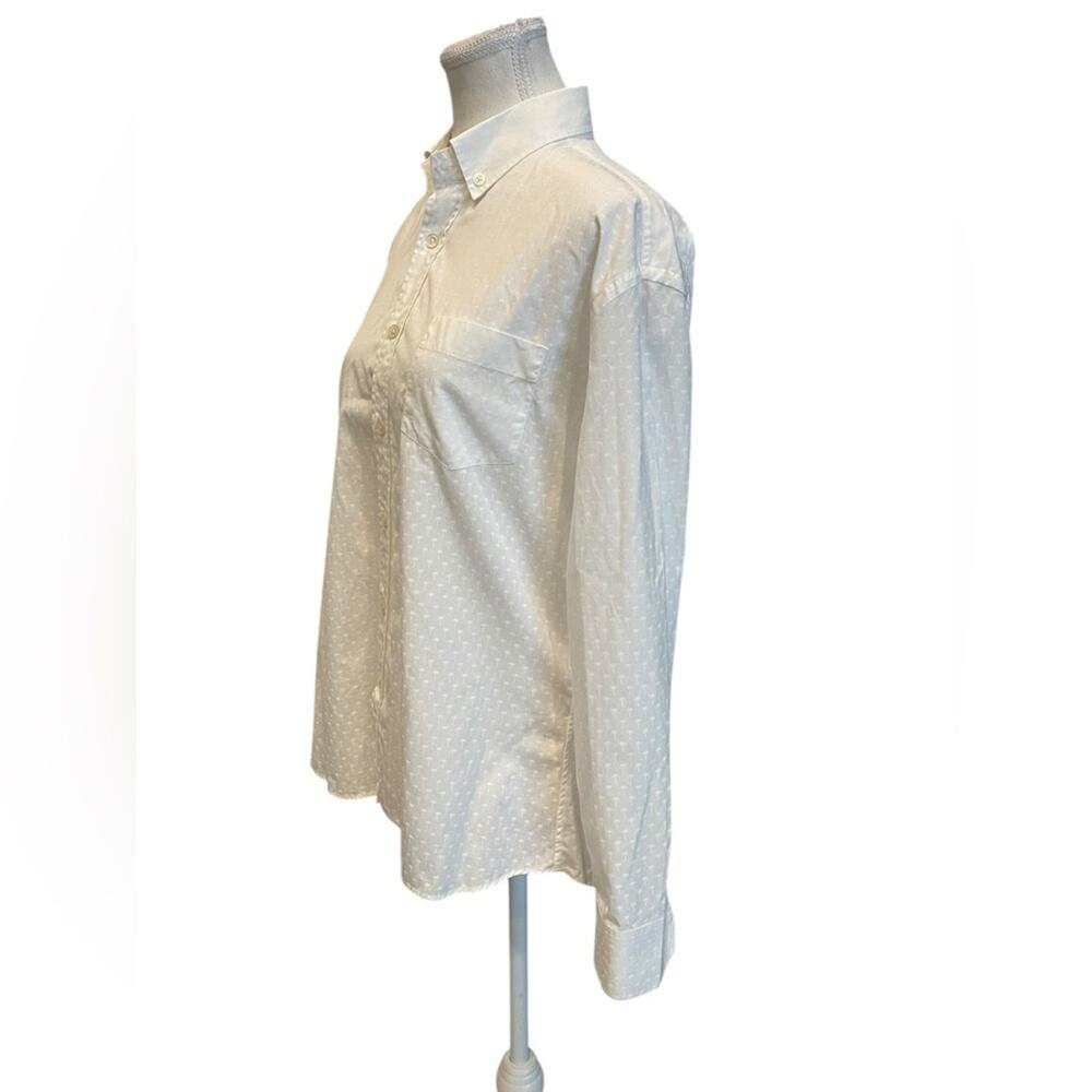 TOMAS MAIER Size 8 White Cotton Button Down Long Sleeve Shirt - Picture 2 of 13